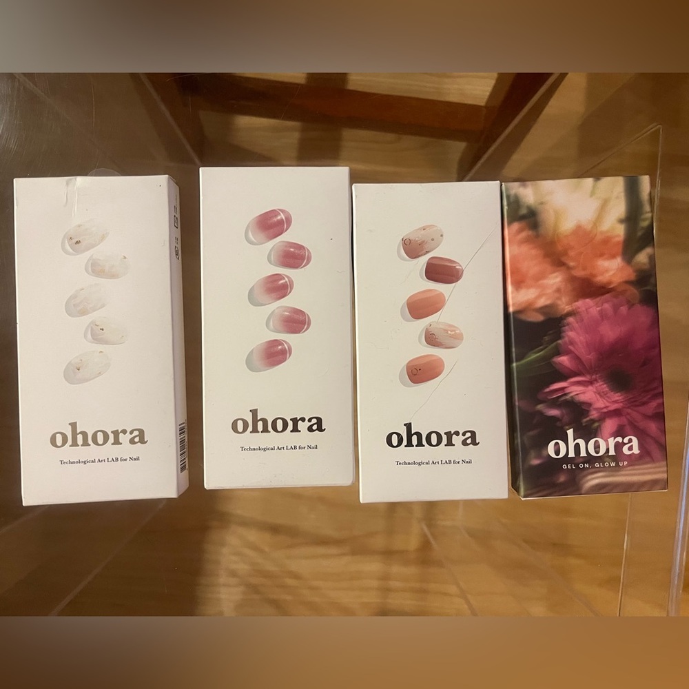 Ohora semi cured UV gel nails - 4 complete unopened sets